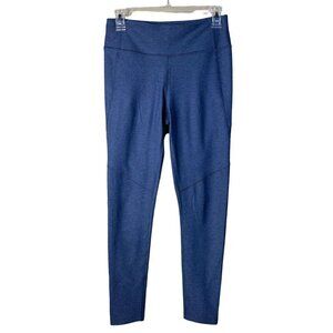 Outdoor Voices Women's Medium Leggings Blue Heathered Polyester Spandex Blend